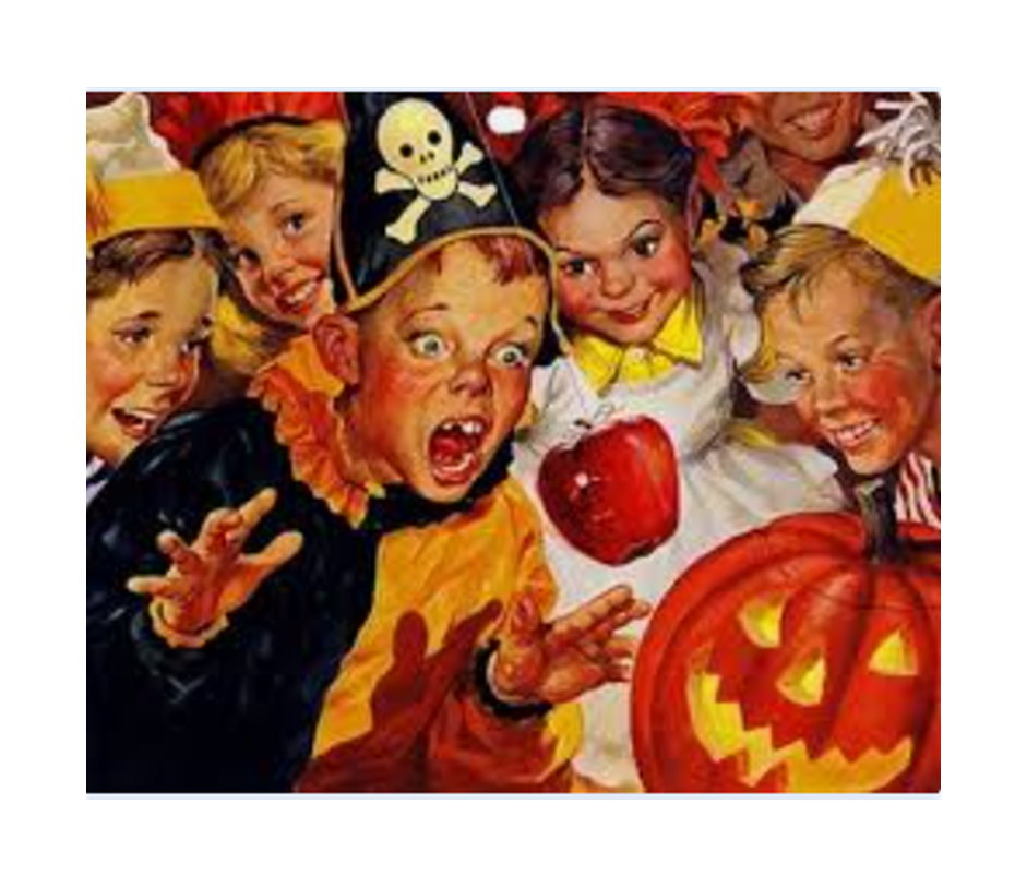 kids in halloween costumes